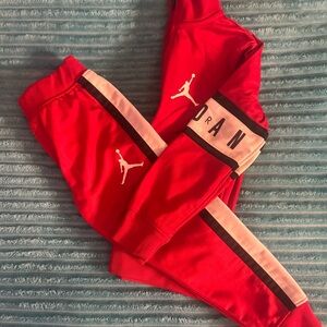 Jordan Kids Red Tracksuit with Logo